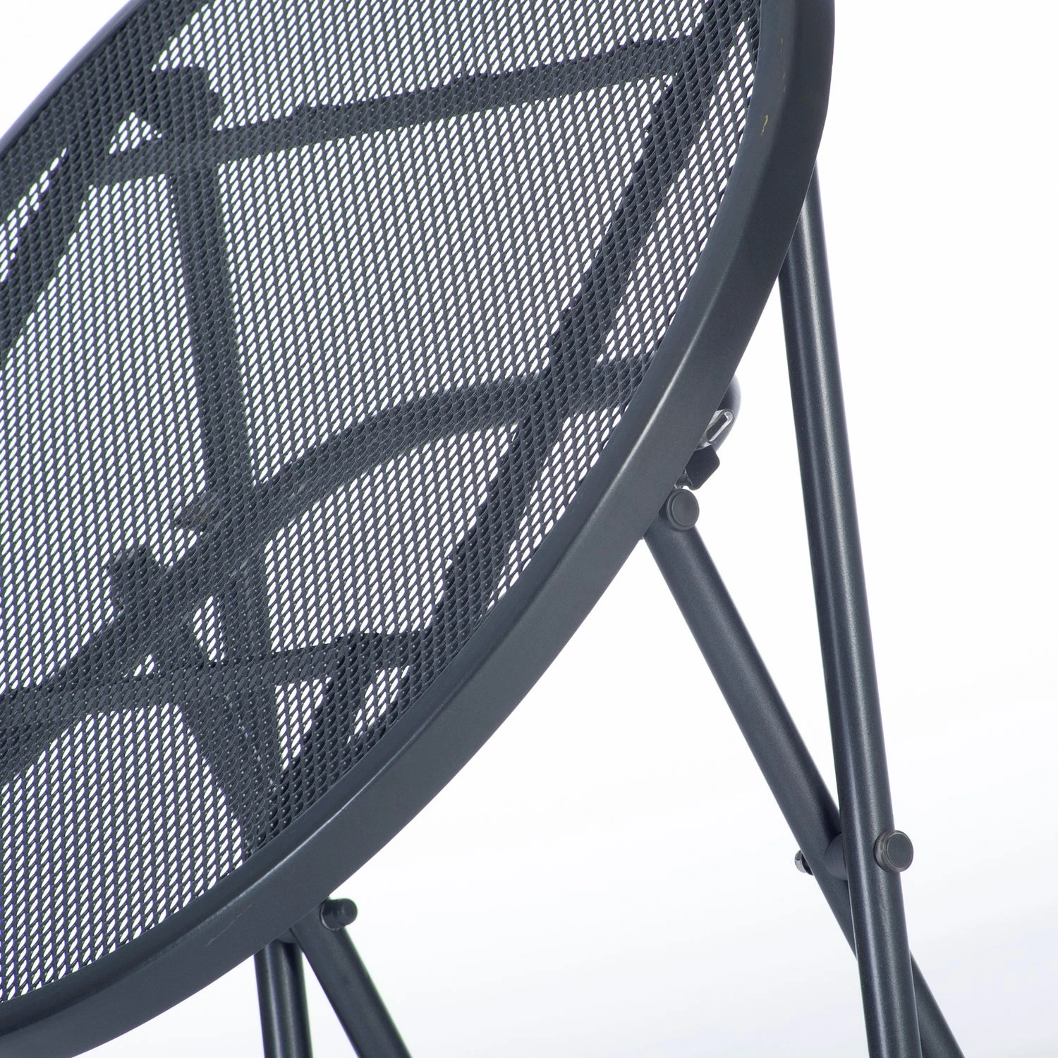 Intratuin Klaptafel Max Antraciet D 60 H 72 Cm 2 Intratuin Klaptafel Max Antraciet D 60 H 72 Cm - Afbeelding 2