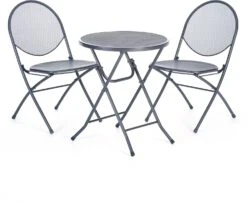 Intratuin Klaptafel Max Antraciet D 60 H 72 Cm 5 Intratuin Klaptafel Max Antraciet D 60 H 72 Cm -Tuinmeubel Serie Winkel 2011999495607 3