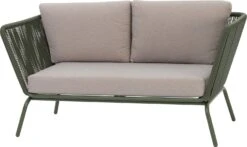 Intratuin 2-zits Loungebank Iris Wicker Groen