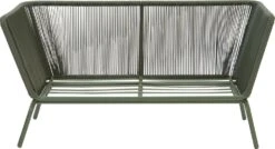 Intratuin 2-zits Loungebank Iris Wicker Groen -Tuinmeubel Serie Winkel 2011999621273 4