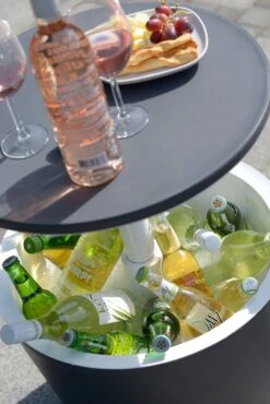 Keter CoolBar Bijzettafel Antraciet D 50 H 87 Cm -Tuinmeubel Serie Winkel 7290103655358 3