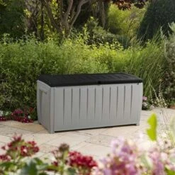 Keter Novel Opbergbox Grijs 125 X 55 X 61 Cm -Tuinmeubel Serie Winkel 7290103666125 3 1