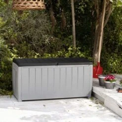 Keter Novel Opbergbox Grijs 125 X 55 X 61 Cm -Tuinmeubel Serie Winkel 7290103666125 4