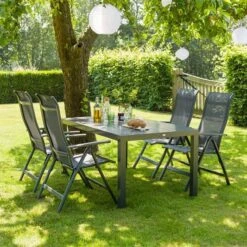 Hartman Verstelbare Standenstoel Alice Antraciet -Tuinmeubel Serie Winkel 8711268422207 6 1