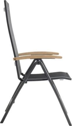 Hartman Verstelbare Standenstoel Troy Antraciet / Teak -Tuinmeubel Serie Winkel 8711268431872 3