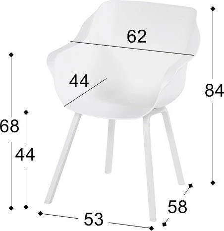 Hartman Kuipstoel Sophie Element Wit 5 Hartman Kuipstoel Sophie Element Wit - Afbeelding 5
