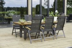 Hartman Verstelbare Standenstoel Aruba Antraciet / Teak -Tuinmeubel Serie Winkel 8711268462098 4