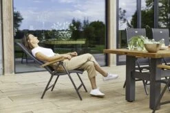 Hartman Verstelbare Standenstoel Aruba Antraciet / Teak -Tuinmeubel Serie Winkel 8711268462098 5