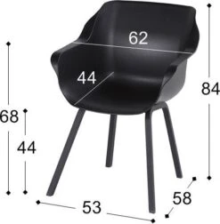 Hartman Kuipstoel Sophie Element Zwart 15 Hartman Kuipstoel Sophie Element Zwart -Tuinmeubel Serie Winkel 8711268509120 6