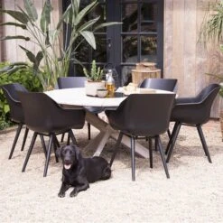 Hartman Kuipstoel Sophie Studio Zwart -Tuinmeubel Serie Winkel 8711268509434 9