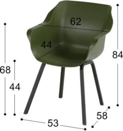 Hartman Kuipstoel Sophie Element Groen / Zwart -Tuinmeubel Serie Winkel 8711268544305 4