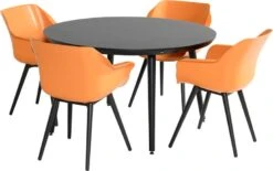 Hartman Kuipstoel Sophie Studio Oranje / Zwart -Tuinmeubel Serie Winkel 8711268614893 7