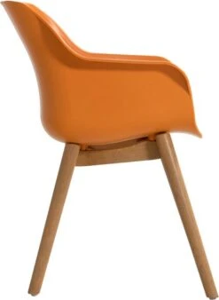 Hartman Kuipstoel Sophie Studio Oranje / Teak -Tuinmeubel Serie Winkel 8711268614961 4