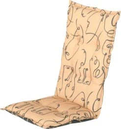 Hartman tuinstoel Kussen Faces geel 123 x 50 x 8 cm