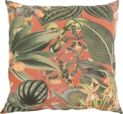 Hartman sierkussen Elle bruin / Oranje / Multi 50 x 50 x 16 cm