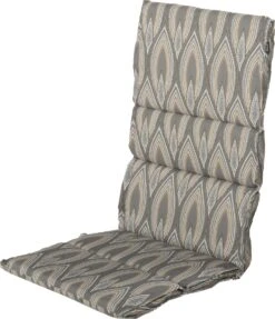 Hartman tuinkussen Hoge Rug Zara grijs 123 x 50 x 10 cm