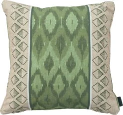 Madison sierkussen Ikatin groen 50 x 50 x 12 cm
