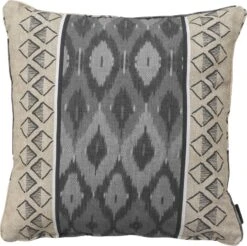 Madison sierkussen Ikatin grijs 50 x 50 x 12 cm