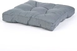 Madison Lounge Zitkussen Florance Rib Grijs 60 X 60 X 8 Cm