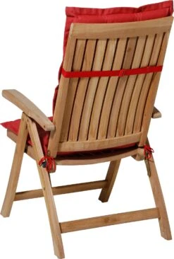 Madison Tuinstoel Kussen Hoge Rug Panama Donkerrood 123 X 50 X 7 Cm -Tuinmeubel Serie Winkel 8713229269791 3