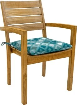 Madison zitkussen Grids Turquoise 46 x 46 cm -Tuinmeubel Serie Winkel 8713229294601 3