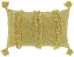 Unique Living sierkussen palma geel 30 x 50 x 7 cm