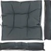 Unique Living zitkussen unique Outdoor grijs 43 x 43 x 7 cm