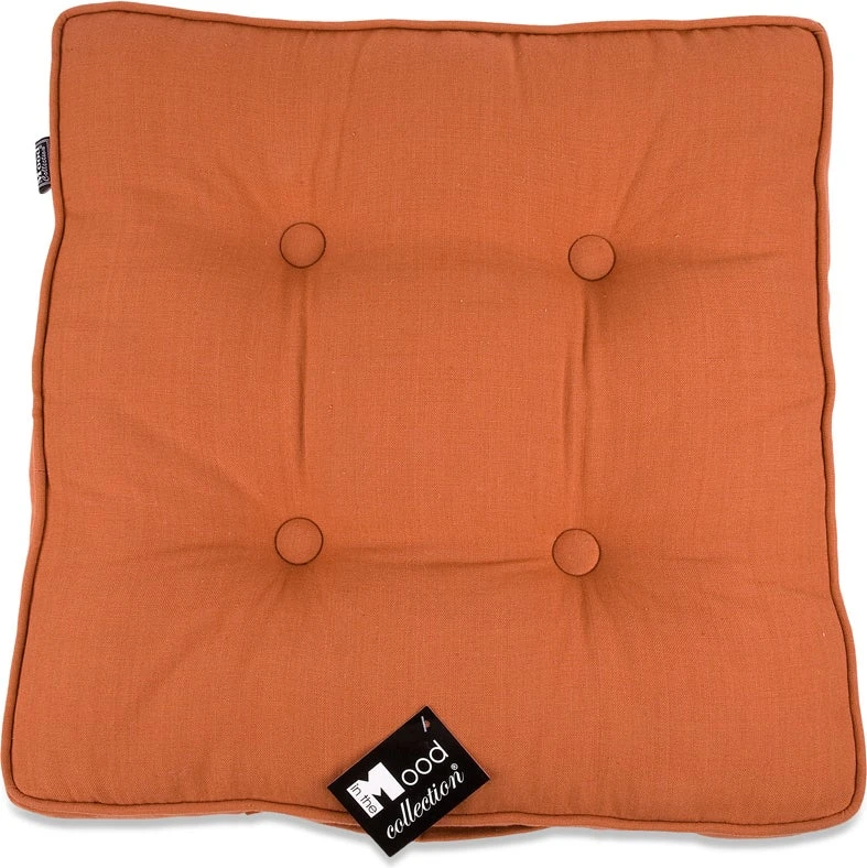 In The Mood Collection Zitkussen Tivoli Terracotta 45 X 45 X 7 Cm 2 In The Mood Collection Zitkussen Tivoli Terracotta 45 X 45 X 7 Cm - Afbeelding 2