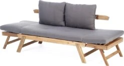 Intratuin Tuinbank Lorient Acacia Grijs 175/220 X 90 X 75 Cm -Tuinmeubel Serie Winkel 8717263338246 2 1