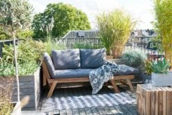 Intratuin Tuinbank Lorient Acacia Grijs 175/220 X 90 X 75 Cm -Tuinmeubel Serie Winkel 8717263338246 8