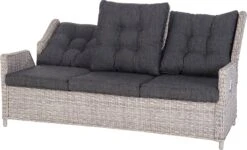 Intratuin Verstelbare 3-zits Loungebank Sanur Wicker Bruin -Tuinmeubel Serie Winkel 8717263343554 3
