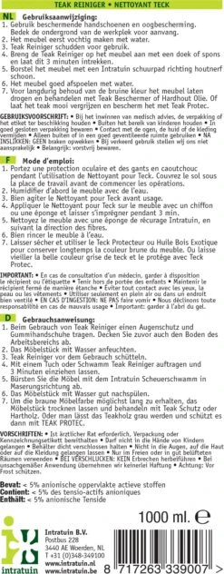 Intratuin Teak+UV Onderhoudspakket 5 Intratuin Teak+UV Onderhoudspakket -Tuinmeubel Serie Winkel 8717263355571 3