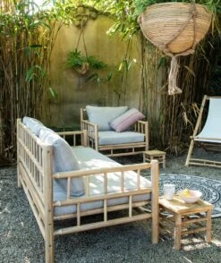 Intratuin 3-zits Loungebank Jim Acaciahout Naturel -Tuinmeubel Serie Winkel 8717263389569 5