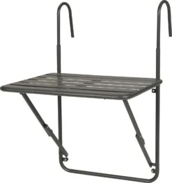 Intratuin Balkonklaptafel Niki Antraciet 60 X 50 X 88 Cm