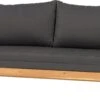 Intratuin Daybed / Loungebank Lazy Teakwash Antraciet 73 / 133 X 180 X 75 Cm