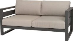 Intratuin 2-zits Loungebank Norma Aluminium Antraciet