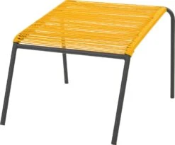 Intratuin Relaxstoel Met Voetenbank Steef Wicker Geel -Tuinmeubel Serie Winkel 8717263809791 3