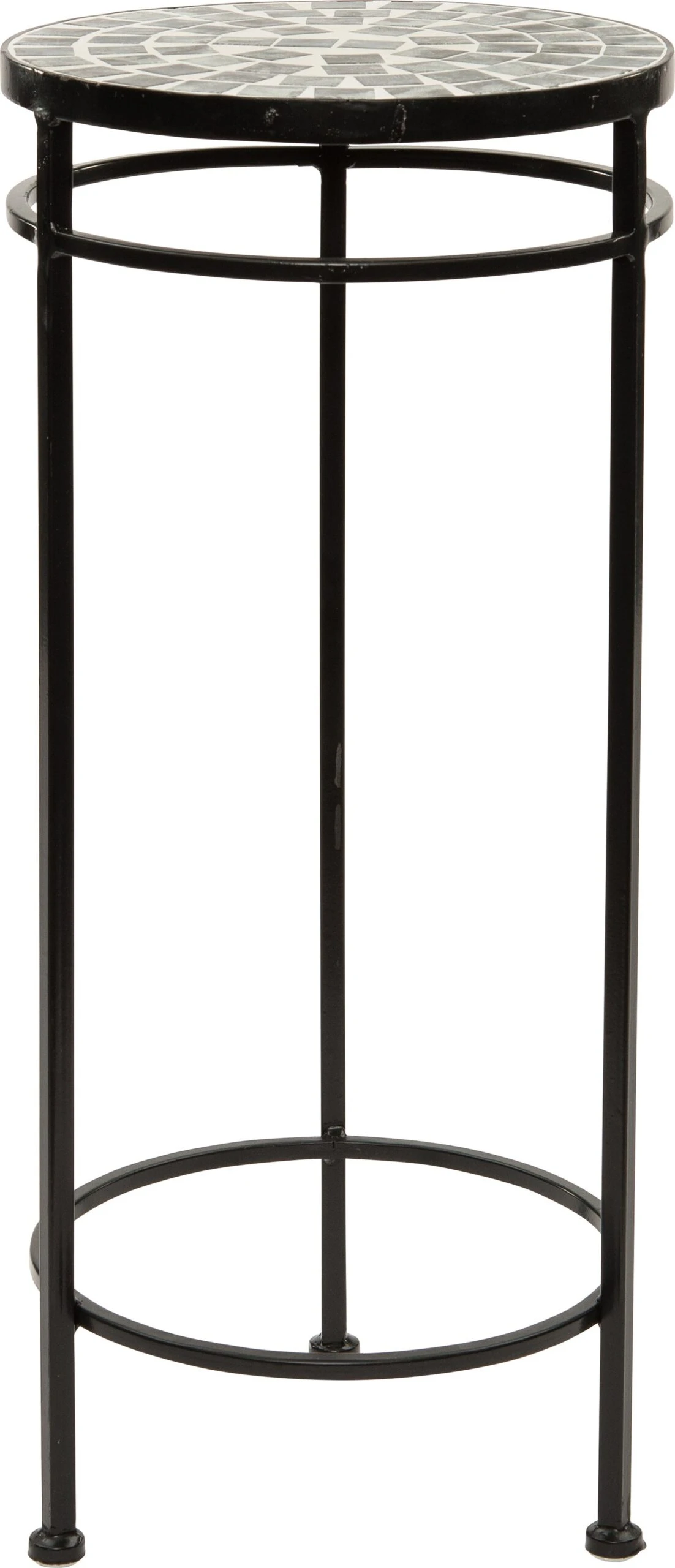 Intratuin Bijzettafel Mozaïek Zwart D 20 H 46 Cm 1 Intratuin Bijzettafel Mozaïek Zwart D 20 H 46 Cm