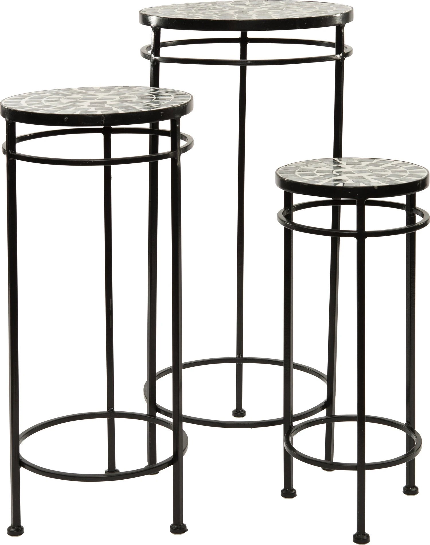 Intratuin Bijzettafel Mozaïek Zwart D 20 H 46 Cm 3 Intratuin Bijzettafel Mozaïek Zwart D 20 H 46 Cm - Afbeelding 3