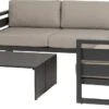 Intratuin 4-zits Loungeset Norma Met Loungetafel Aluminium Antraciet