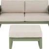 Intratuin 4-zits Blokset Norma Met Hocker / Loungetafel Aluminium Groen