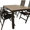 Tierra Outdoor 4-zits Diningset Briga Grijs Met Ernesto Antraciet