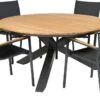 Tierra Outdoor 4-zits Diningset Orbital Met Foxx Antraciet