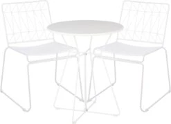 Mica Decorations Bistroset Bueno Met Grasse Metaal Wit