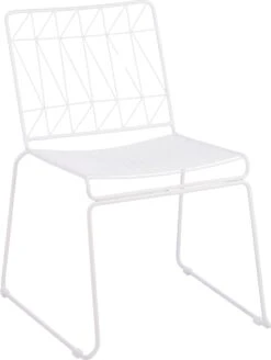 Mica Decorations Bistroset Bueno Met Grasse Metaal Wit -Tuinmeubel Serie Winkel 8717263899952 3