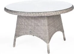 Intratuin Eettafel Lima Witgrijs D 125 H 76 Cm