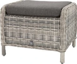 Intratuin Voetenbank Lima Witgrijs 60 X 51 X 47 Cm