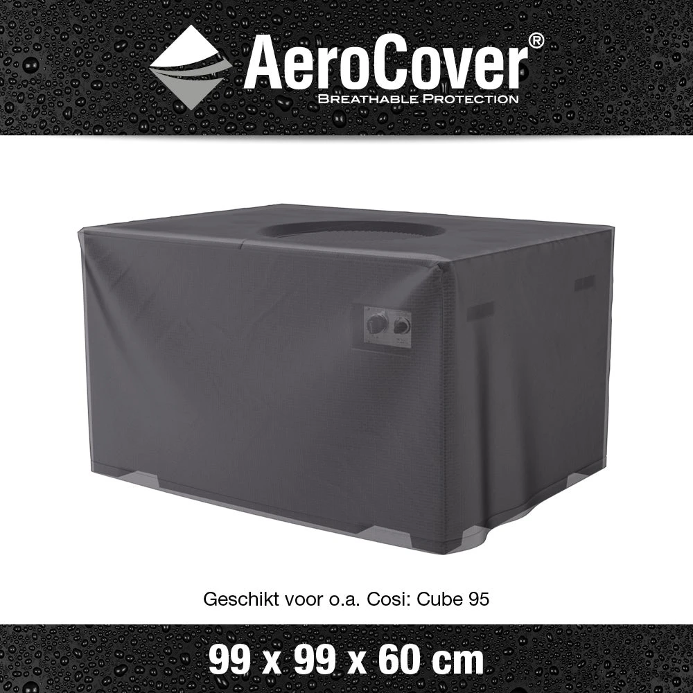 AeroCover Vuurtafelhoes 99 X 99 X 60 Cm 2 AeroCover Vuurtafelhoes 99 X 99 X 60 Cm - Afbeelding 2