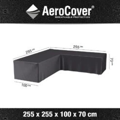 Aerocover Loungesethoes 255 X 255 B 100 H 70 Cm 5 Aerocover Loungesethoes 255 X 255 B 100 H 70 Cm -Tuinmeubel Serie Winkel 8717591773979 1 1