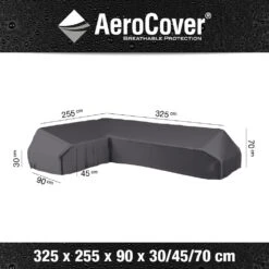 AeroCover Loungesethoes 325 X 255 X 70 Cm Links 19 AeroCover Loungesethoes 325 X 255 X 70 Cm Links -Tuinmeubel Serie Winkel 8717591777946 1 2